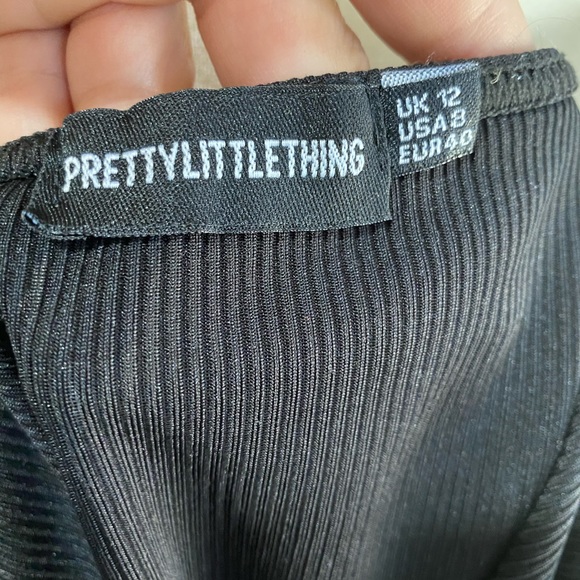 Prettylittlething black bodysuit size 8 - Picture 7 of 8